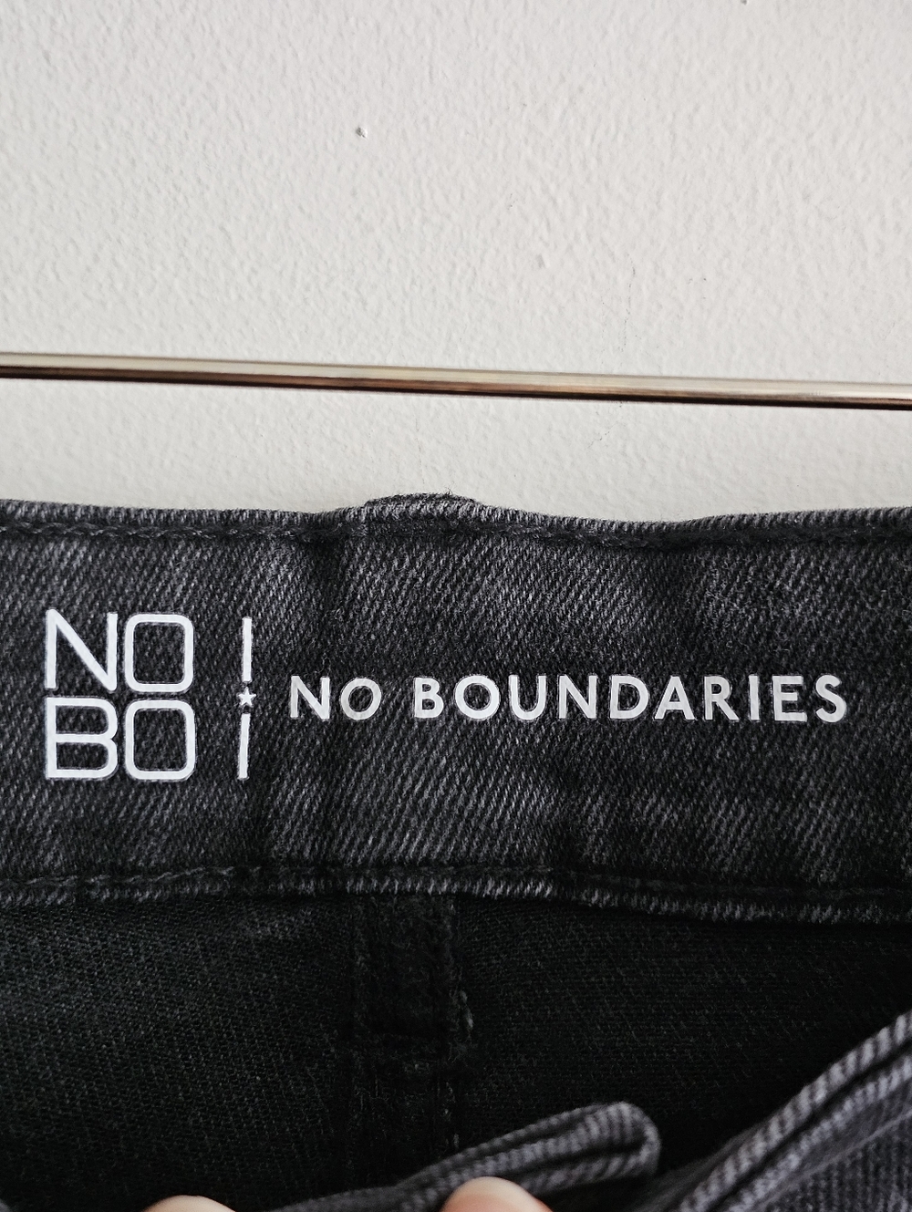 NOBO Black Curvy Distressed Mom Shorts Super High Rise Curvy Size 21 NWT - Picture 8 of 11